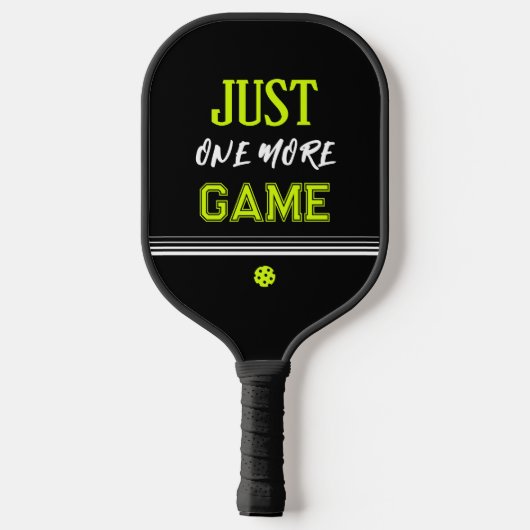 Personalized Just One More Game Funny Pickleball Paddle (Achterkant)