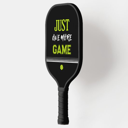 Personalized Just One More Game Funny Pickleball Paddle (Links)