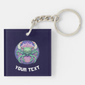 PERSONALIZED KANKER STERRENBEELD  SLEUTELHANGER (Achterkant)