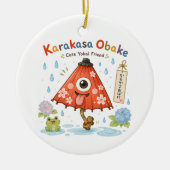 Personalized Karakasa Obake Mug | Custom Name & Me Keramisch Ornament (Voorkant)