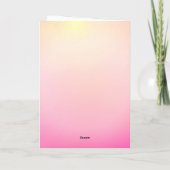 Personalized Kawaii Frog Hoodie Girl Birthday Kaart (Achterkant)