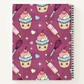 Personalized Kawaii  Pink Purple Keepsake Recipe  Notitieboek (Achterkant)