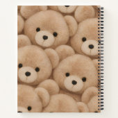 Personalized Kawaii Plush Teddy Bear Notitieboek (Achterkant)
