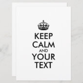 Personalized KEEP CALM and YOUR (Voorkant / Achterkant)