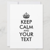 Personalized KEEP CALM and YOUR (Voorkant)