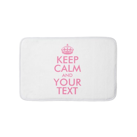 Personalized KEEP CALM and YOUR Badmat (Voorkant)