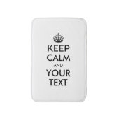 Personalized KEEP CALM and YOUR Badmat (Voorkant Verticaal)