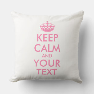 Personalized KEEP CALM and YOUR Buitenkussen