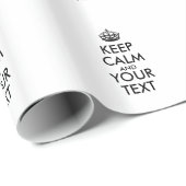 Personalized KEEP CALM and YOUR Cadeaupapier (Rol Hoek)