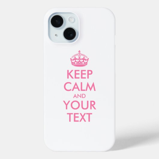 Personalized KEEP CALM and YOUR Case-Mate iPhone Case (Achterkant)