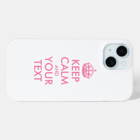 Personalized KEEP CALM and YOUR Case-Mate iPhone Case (Achterkant (horizontaal))