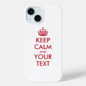 Personalized KEEP CALM and YOUR Case-Mate iPhone Case (Achterkant)