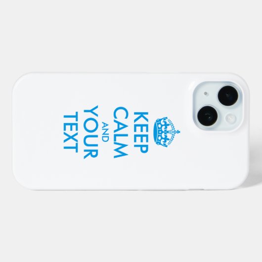 Personalized KEEP CALM and YOUR Case-Mate iPhone Case (Achterkant (horizontaal))