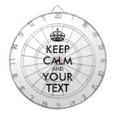 Personalized KEEP CALM and YOUR Dartbord (Voorkant)
