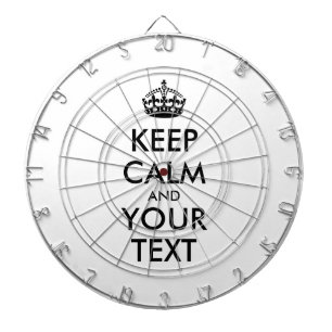 Personalized KEEP CALM and YOUR Dartbord