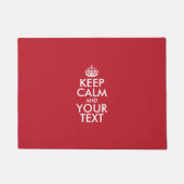 Personalized KEEP CALM and YOUR Deurmat (Voorkant)