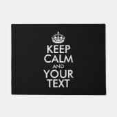 Personalized KEEP CALM and YOUR Deurmat (Voorkant)