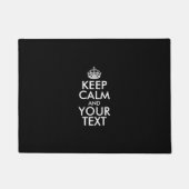 Personalized KEEP CALM and YOUR Deurmat (Voorkant)