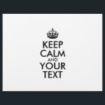 Personalized KEEP CALM and YOUR Flyer<br><div class="desc">De gepersonaliseerde KEEP CALM en JOUW TEKST. Geef deze sjabloon van het ontwerp uit - CREËER JOUW TEKST</div>