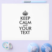 Personalized KEEP CALM and YOUR Flyer (Enkel)