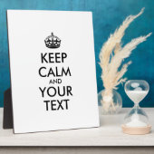 Personalized KEEP CALM and YOUR Fotoplaat (Zijkant)