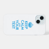 Personalized KEEP CALM and YOUR iPhone 15 Case (Achterkant horizontaal)