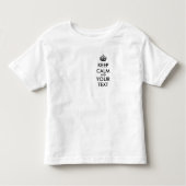 Personalized KEEP CALM and YOUR Kinder Shirts (Voorkant)