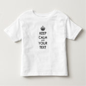 Personalized KEEP CALM and YOUR Kinder Shirts (Voorkant)