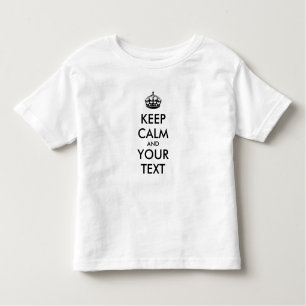 Personalized KEEP CALM and YOUR Kinder Shirts