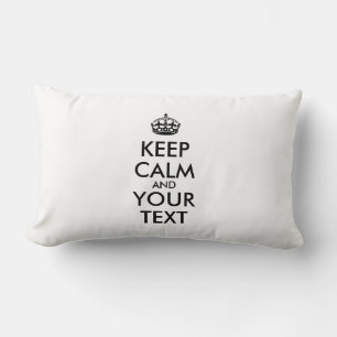 Personalized KEEP CALM and YOUR Kussen