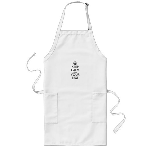 Personalized KEEP CALM and YOUR Lang Schort (Voorkant)