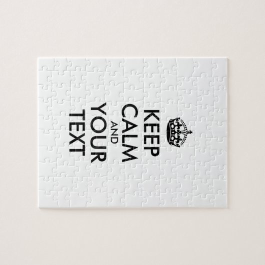 Personalized KEEP CALM and YOUR Legpuzzel (Horizontaal)