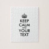 Personalized KEEP CALM and YOUR Legpuzzel (Verticaal)