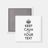 Personalized KEEP CALM and YOUR Magneet (Voorkant / Achterkant)