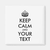 Personalized KEEP CALM and YOUR Magneet (Voorkant)