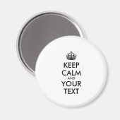 Personalized KEEP CALM and YOUR Magneet (Voorkant / Achterkant)