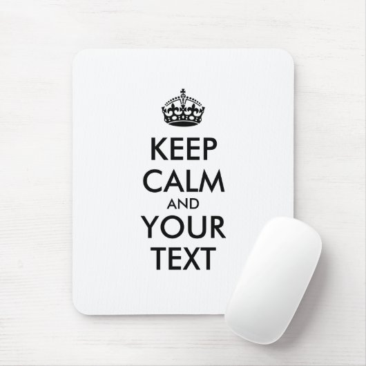 Personalized KEEP CALM and YOUR Muismat (Met muis)