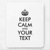 Personalized KEEP CALM and YOUR Muismat (Voorkant)