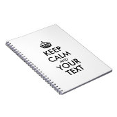 Personalized KEEP CALM and YOUR Notitieboek (Rechterzijde)