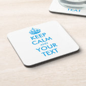 Personalized KEEP CALM and YOUR Onderzetter (Linkerzijde)