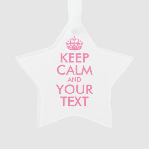 Personalized KEEP CALM and YOUR Ornament