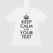 Personalized KEEP CALM and YOUR Ornament (achterkant)