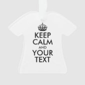 Personalized KEEP CALM and YOUR Ornament (voorkant)