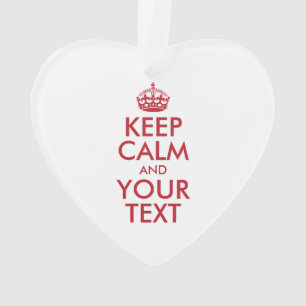 Personalized KEEP CALM and YOUR Ornament