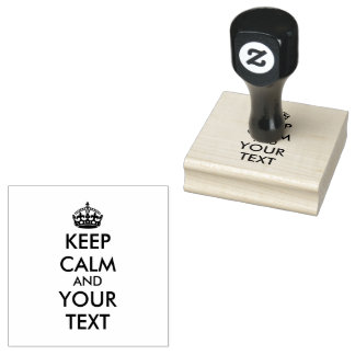 Personalized KEEP CALM and YOUR Rubberstempel