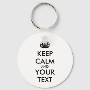 Personalized KEEP CALM and YOUR Sleutelhanger