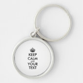 Personalized KEEP CALM and YOUR Sleutelhanger (Voorkant)