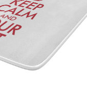 Personalized KEEP CALM and YOUR Snijplank (Hoek)