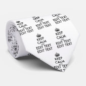Personalized KEEP CALM and YOUR Stropdas (Opgerold)