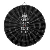 Personalized KEEP CALM and your text Creative Dartbord (Voorkant)